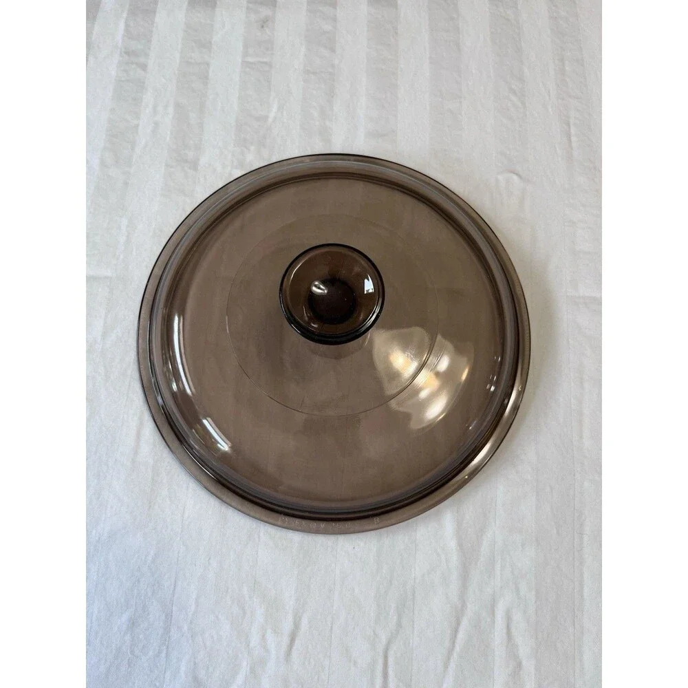 Pyrex Vision V-2.5-C Amber Glass Lid Replacement Corning Cookware V2.5C 8.5